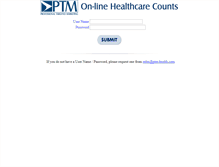 Tablet Screenshot of onlinecounts.ptm-health.com